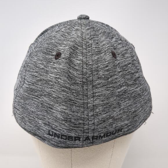 Under Armour Fitted Baseball Cap Gray XL Embroidered Vented Holes 6 Panel - Picture 6 of 9